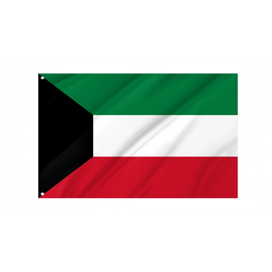 Flag of Kuwait, Patriotic Flags, Unique Design Print, Flags for Indoor & Outdoor Use