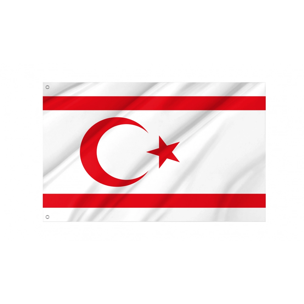 Northern Cyprus Flag for Indoor & Outdoor Use