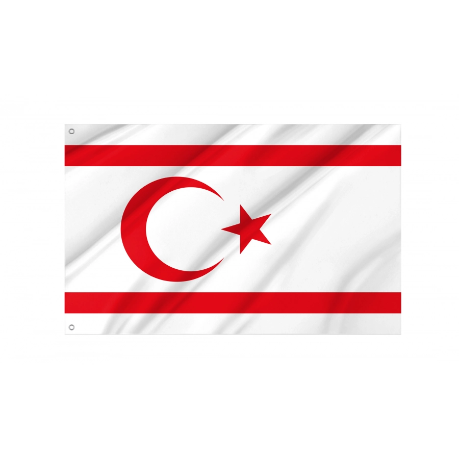 Flag of Northern Cyprus, Patriotic Flags, Unique Design Print, Flags for Indoor & Outdoor Use