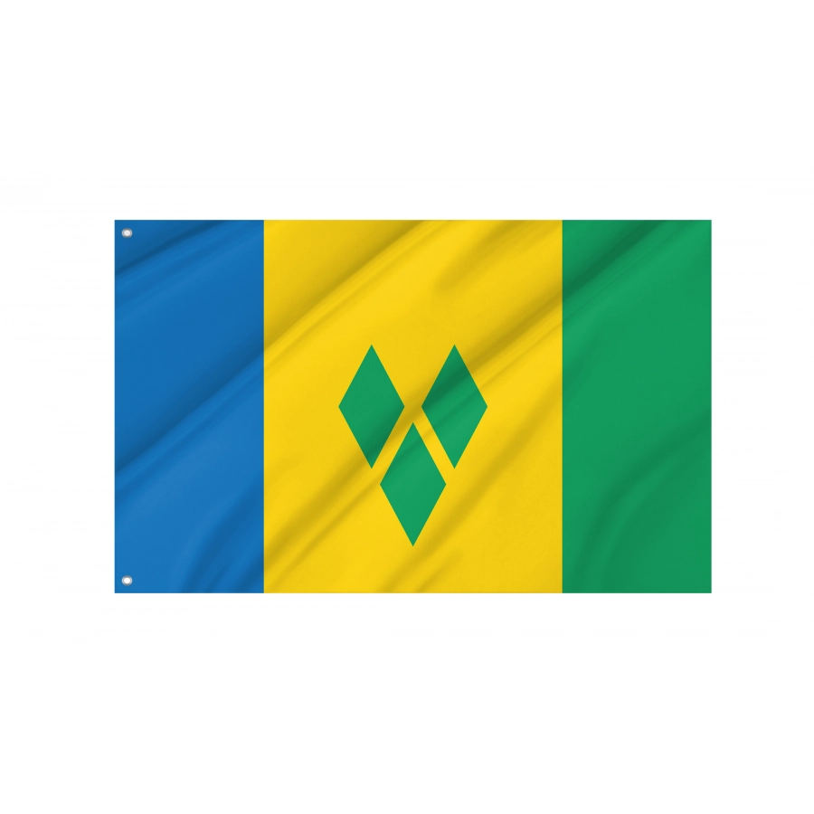 Flag of St Vincent & The Grenadines, Patriotic Flags, Unique Design Print, Flags for Indoor & Outdoor Use