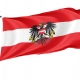 Austria with Crest Flag for Indoor & Outdoor Use - Imagine 1