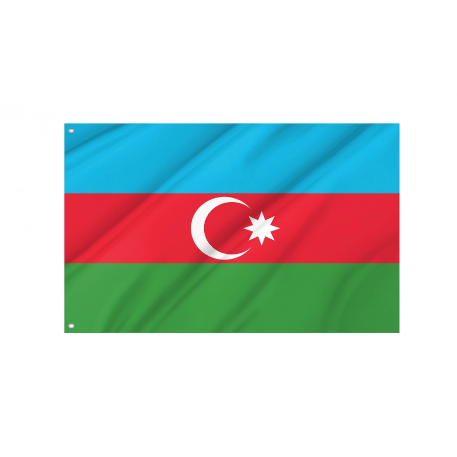 Azerbaijan Flag, AZE--1