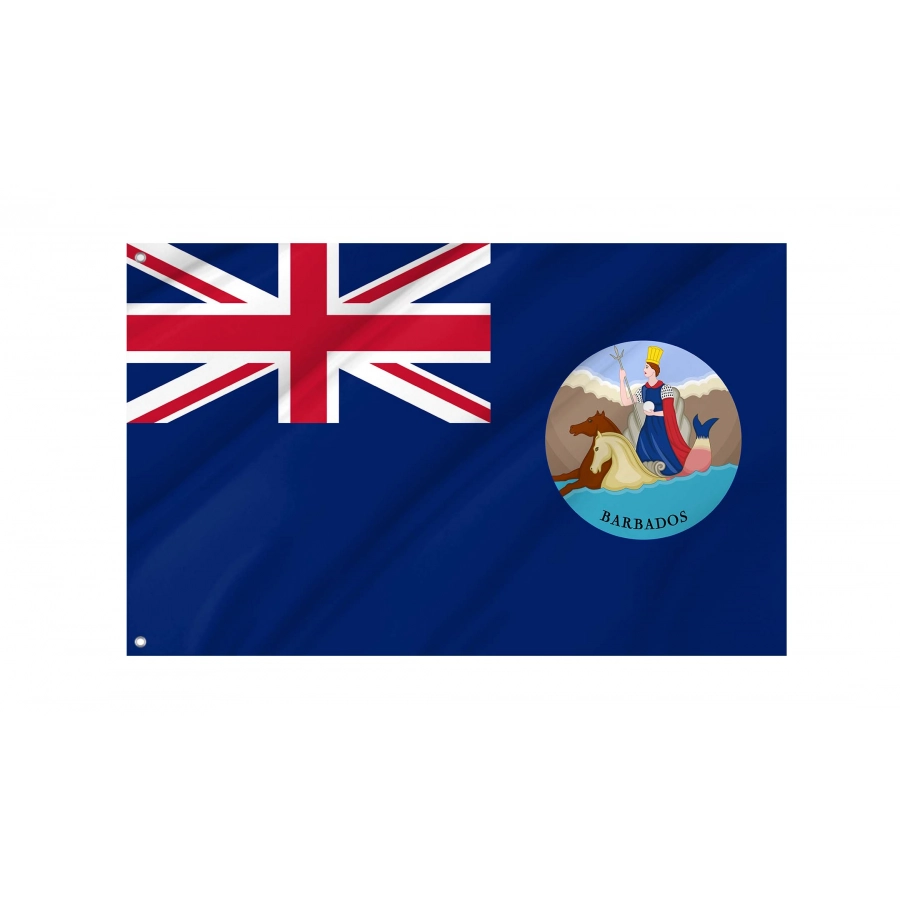 Barbados (1870-1966) Flag for Indoor & Outdoor Use, BRB06