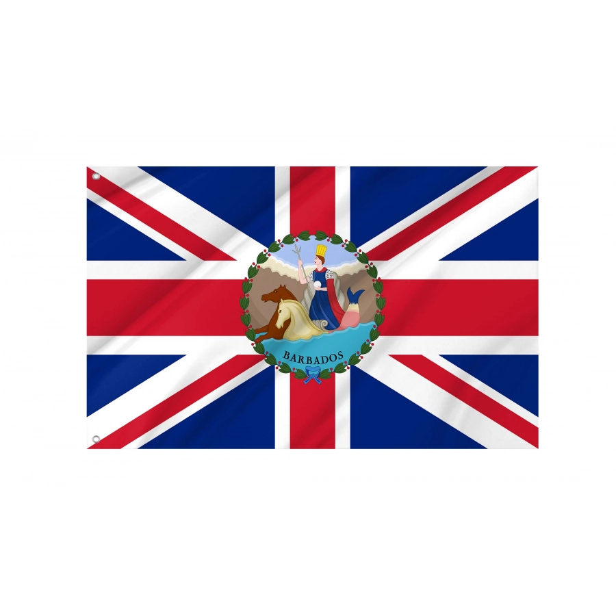 Barbados Governor Flag for Indoor & Outdoor Use, BRB08