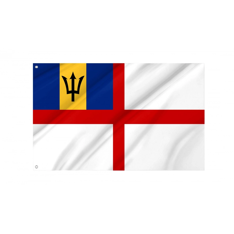 Barbados Naval Ensign Flag for Indoor & Outdoor Use, BRB04