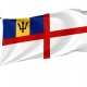 Barbados Naval Ensign Flag for Indoor & Outdoor Use - Imagine 1