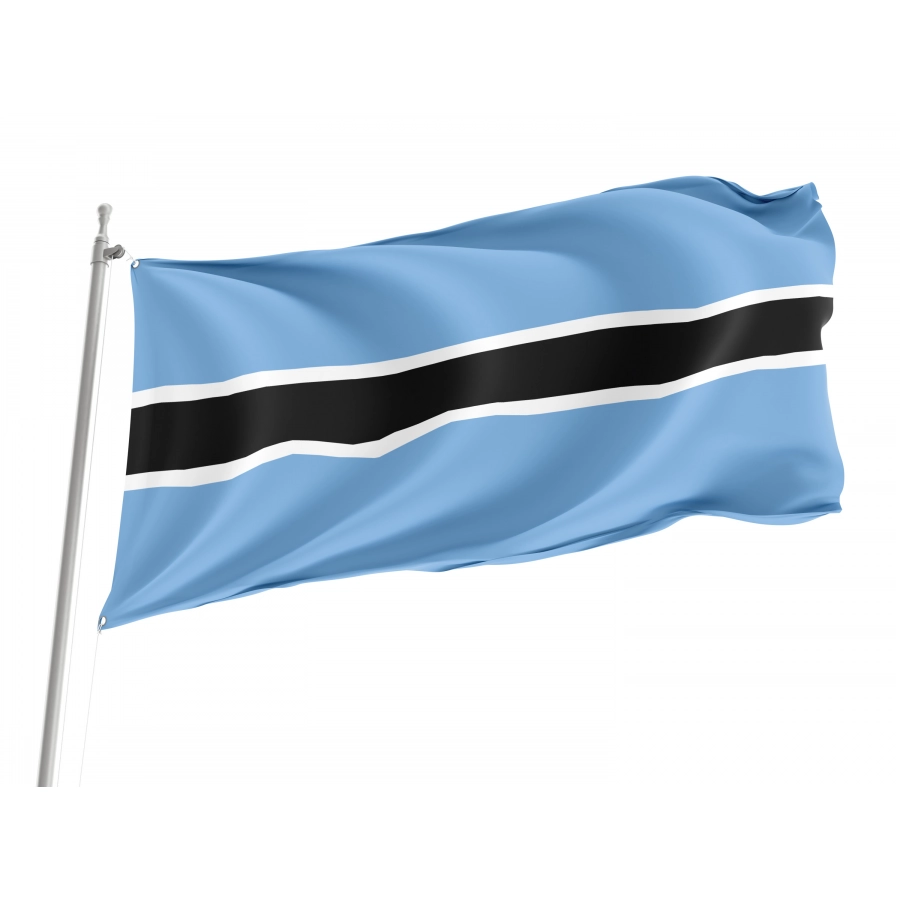 Flag of Botswana, Patriotic Flags, Unique Design Print, Flags for Indoor & Outdoor Use