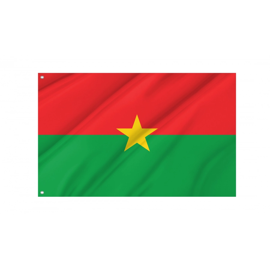 Flag of Burkina Faso, Patriotic Flags, Unique Design Print, Flags for Indoor & Outdoor Use
