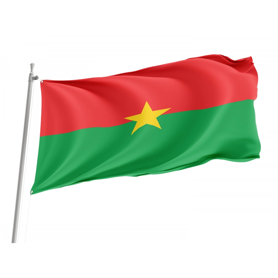 Flag of Burkina Faso, Patriotic Flags, Unique Design Print, Flags for Indoor & Outdoor Use