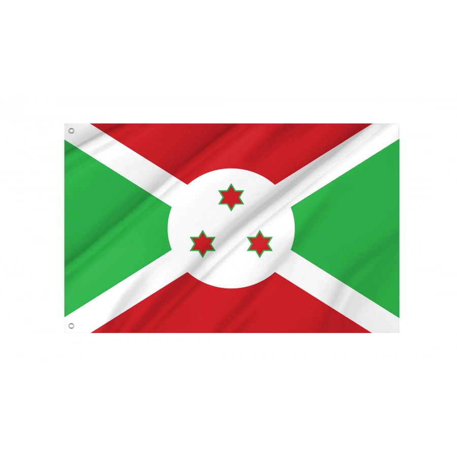 Flag of Burundi, Patriotic Flags, Unique Design Print, Flags for Indoor & Outdoor Use