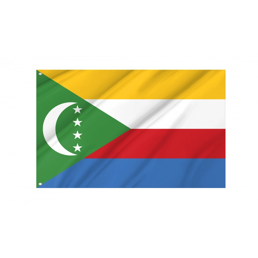 Flag of Comoros, Patriotic Flags, Unique Design Print, Flags for Indoor & Outdoor Use
