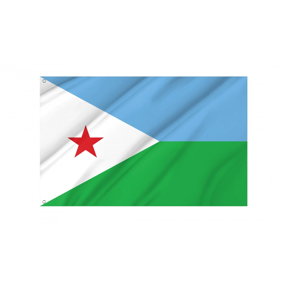 Flag of Djibouti, Patriotic Flags, Unique Design Print, Flags for Indoor & Outdoor Use