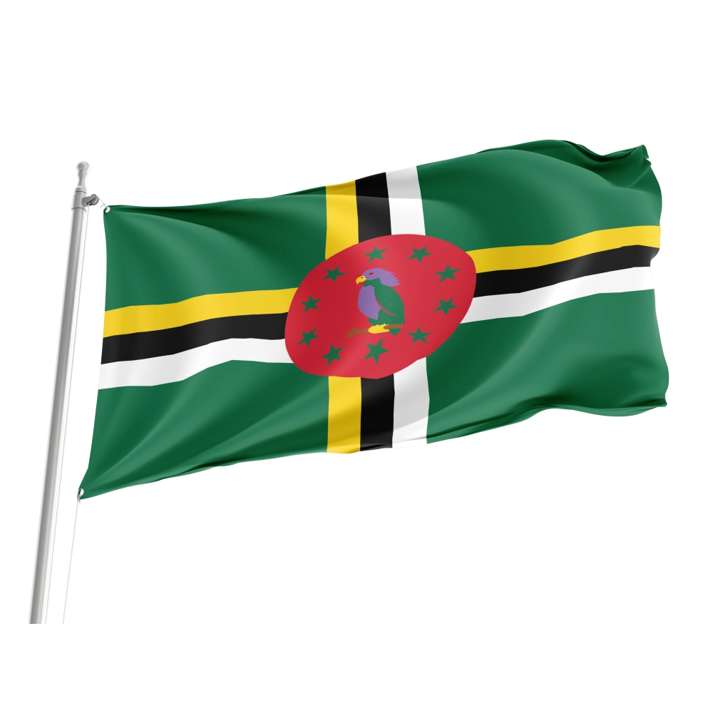 Dominica Flag for Indoor & Outdoor Use