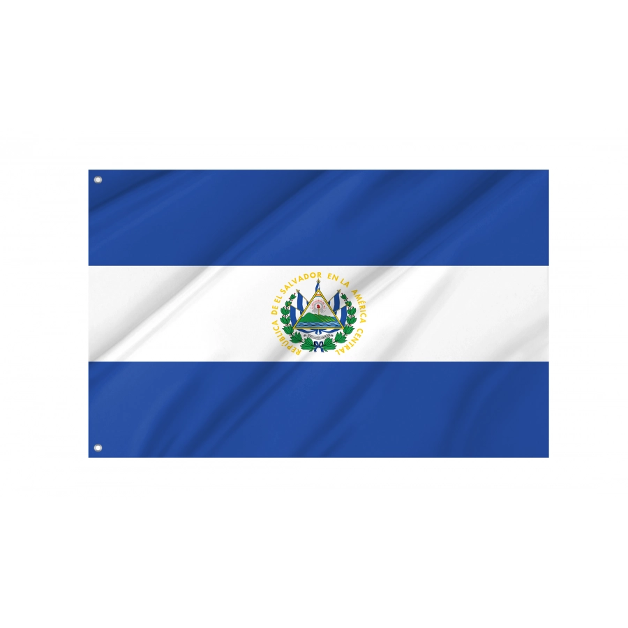Flag of El Salvador, Patriotic Flags, Unique Design Print, Flags for Indoor & Outdoor Use