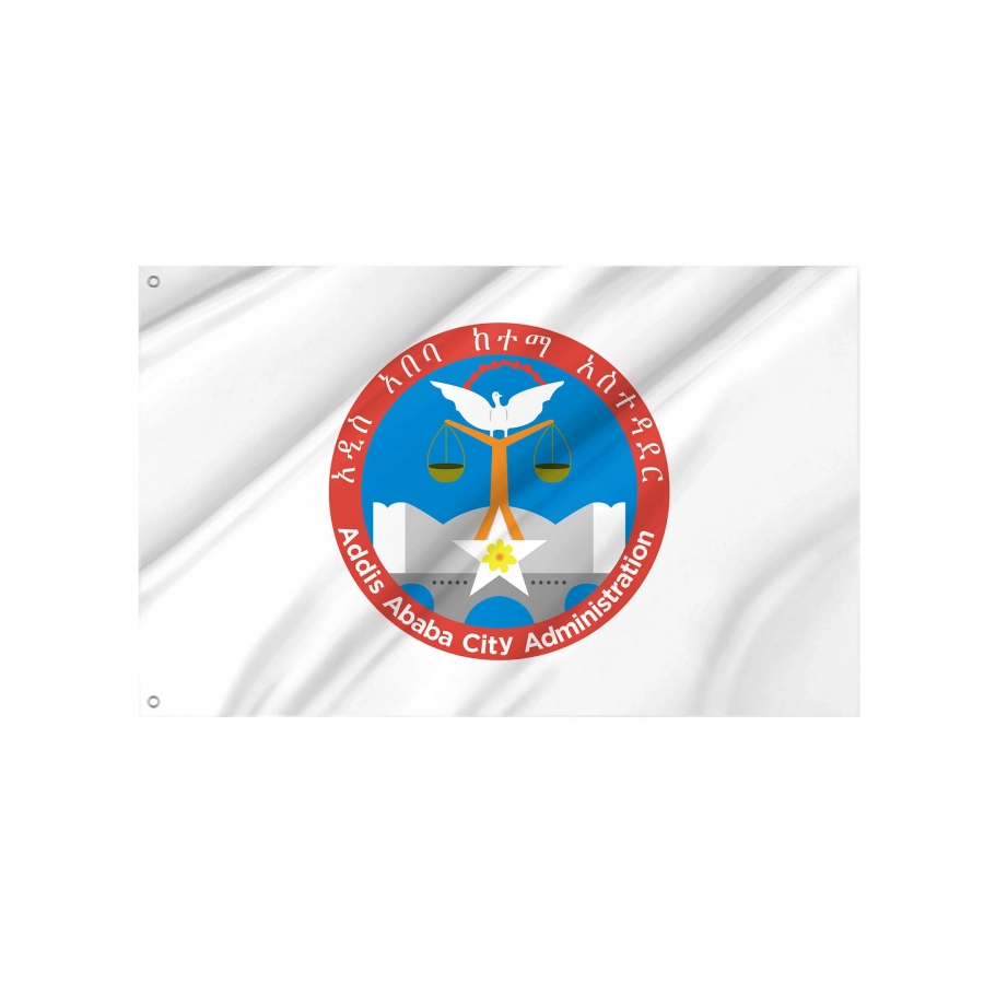 Addis Ababa Flag for Indoor & Outdoor Use, ETH02