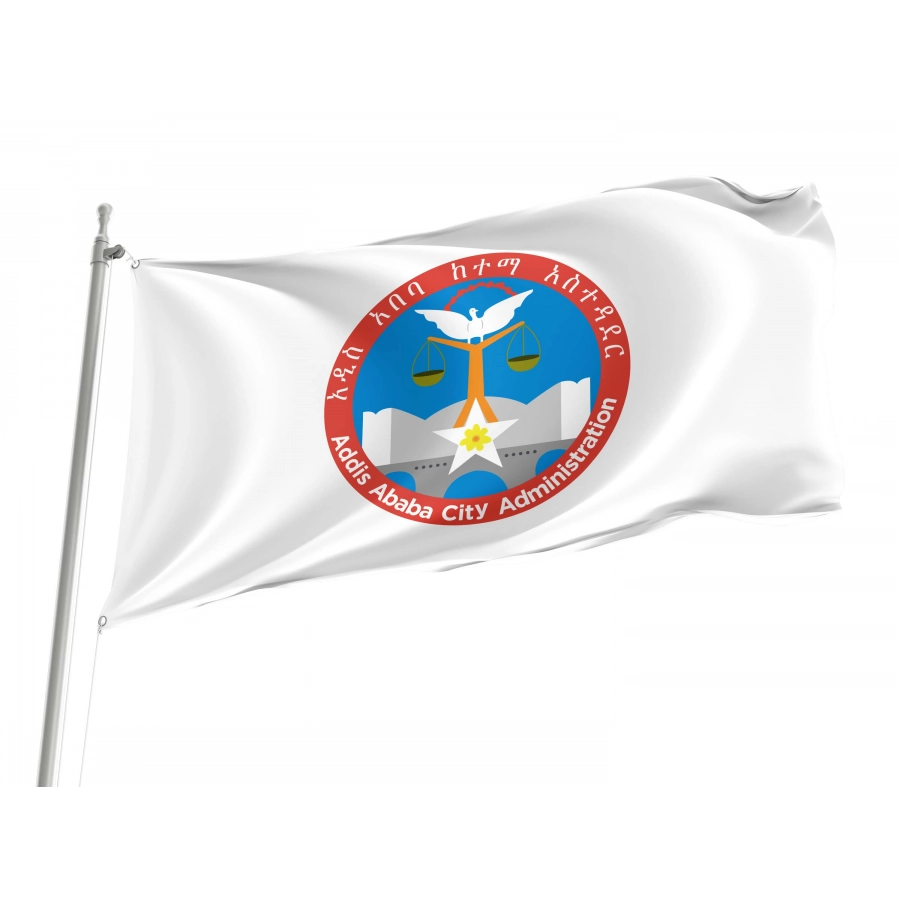 Addis Ababa Flag for Indoor & Outdoor Use, ETH02