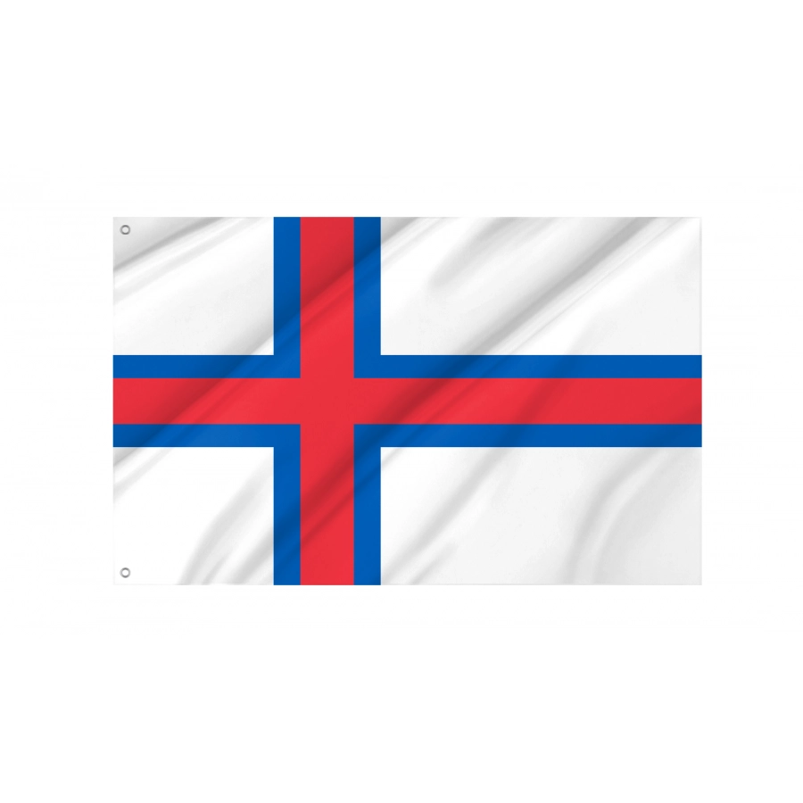 Flag of Faroe Islands, Patriotic Flags, Unique Design Print, Flags for Indoor & Outdoor Use