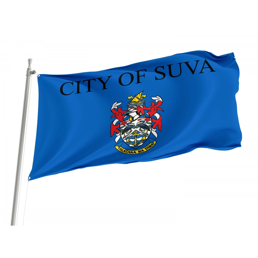 Suva Flag for Indoor & Outdoor Use, FJI04