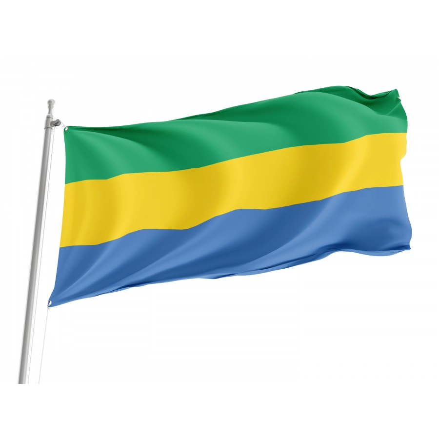 Flag of Gabon, Patriotic Flags, Unique Design Print, Flags for Indoor & Outdoor Use