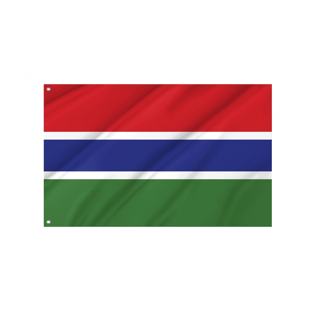 Gambia Flag for Indoor & Outdoor Use