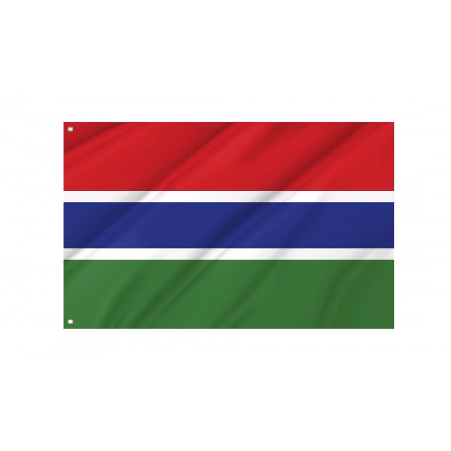 Flag of Gambia, Patriotic Flags, Unique Design Print, Flags for Indoor & Outdoor Use