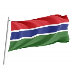 Gambia Flag for Indoor & Outdoor Use