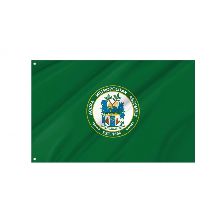Accra Capital City Flag for Indoor & Outdoor Use, GHA02