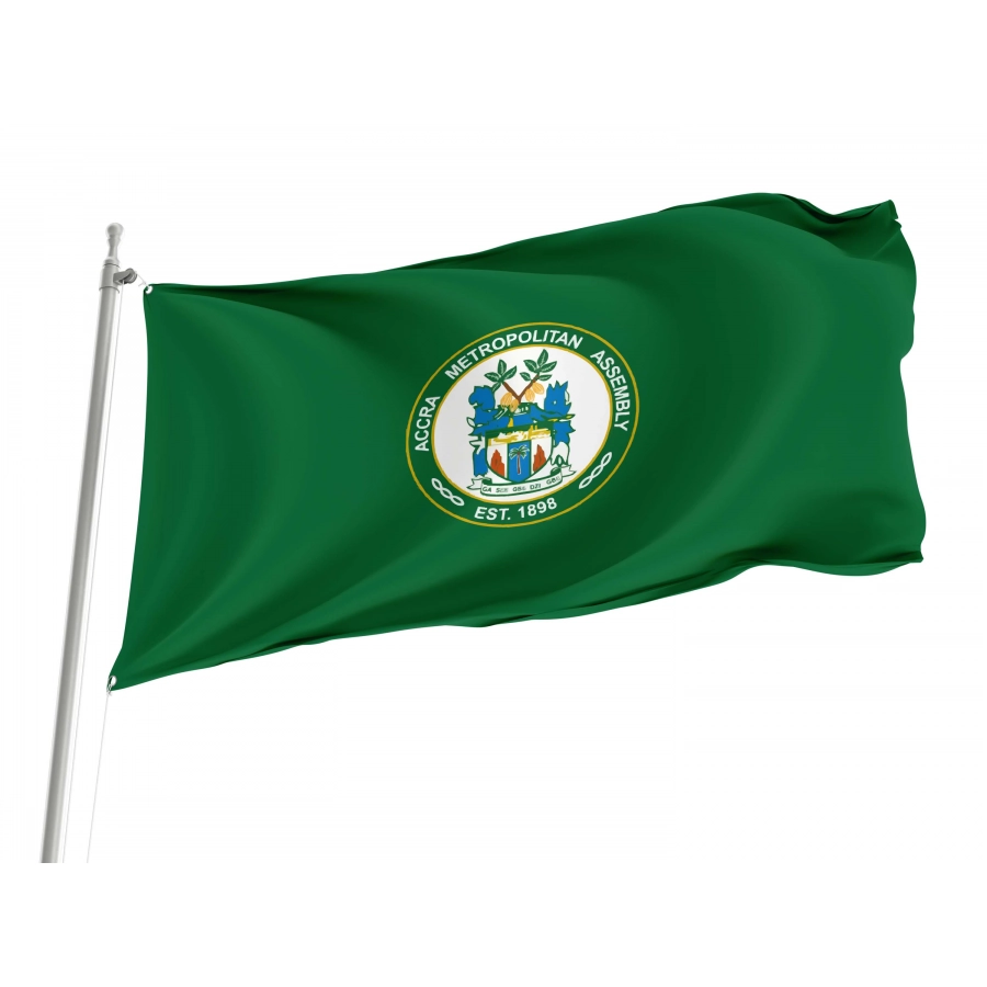 Accra Capital City Flag for Indoor & Outdoor Use, GHA02