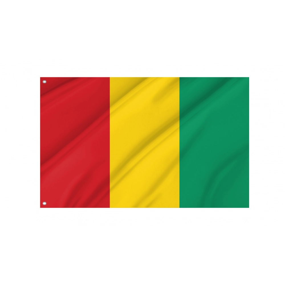 Guinea Flag for Indoor & Outdoor Use