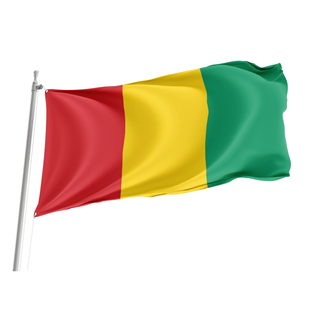 Guinea Flag for Indoor & Outdoor Use