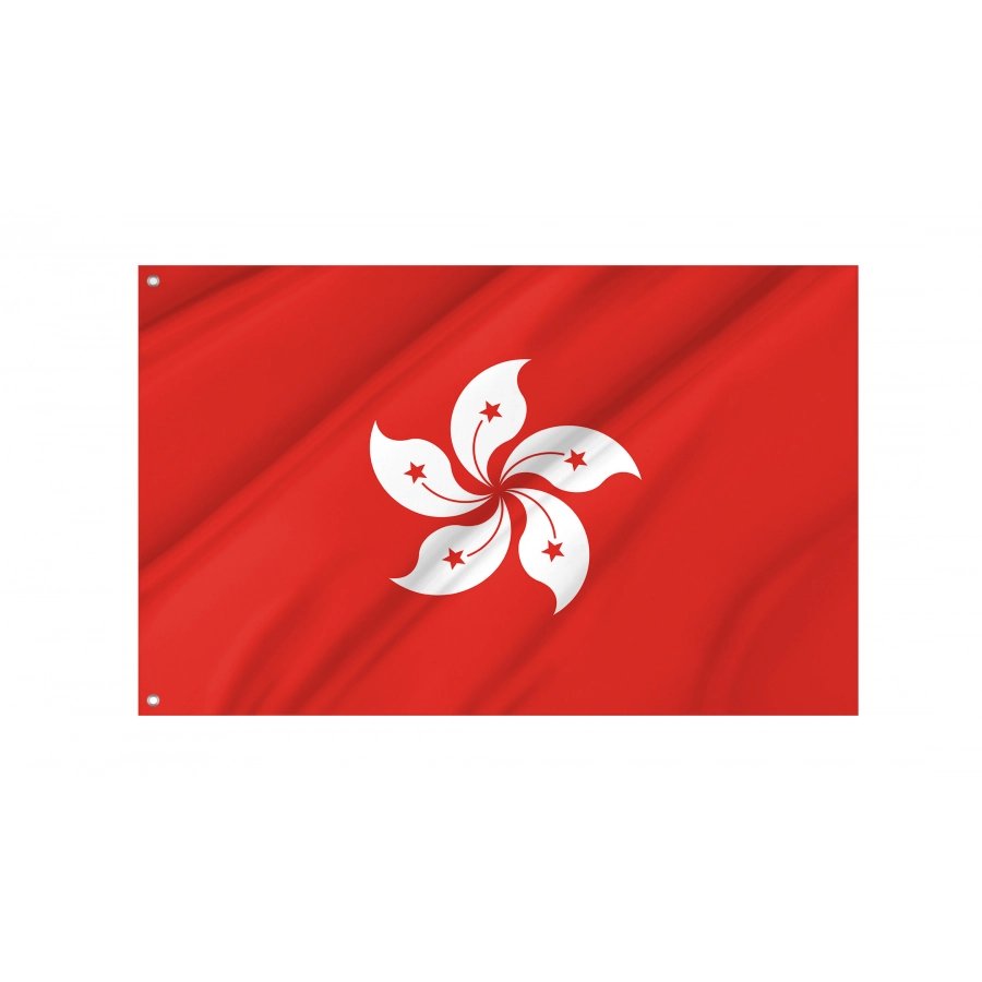 Flag of Hong Kong, Patriotic Flags, Unique Design Print, Flags for Indoor & Outdoor Use