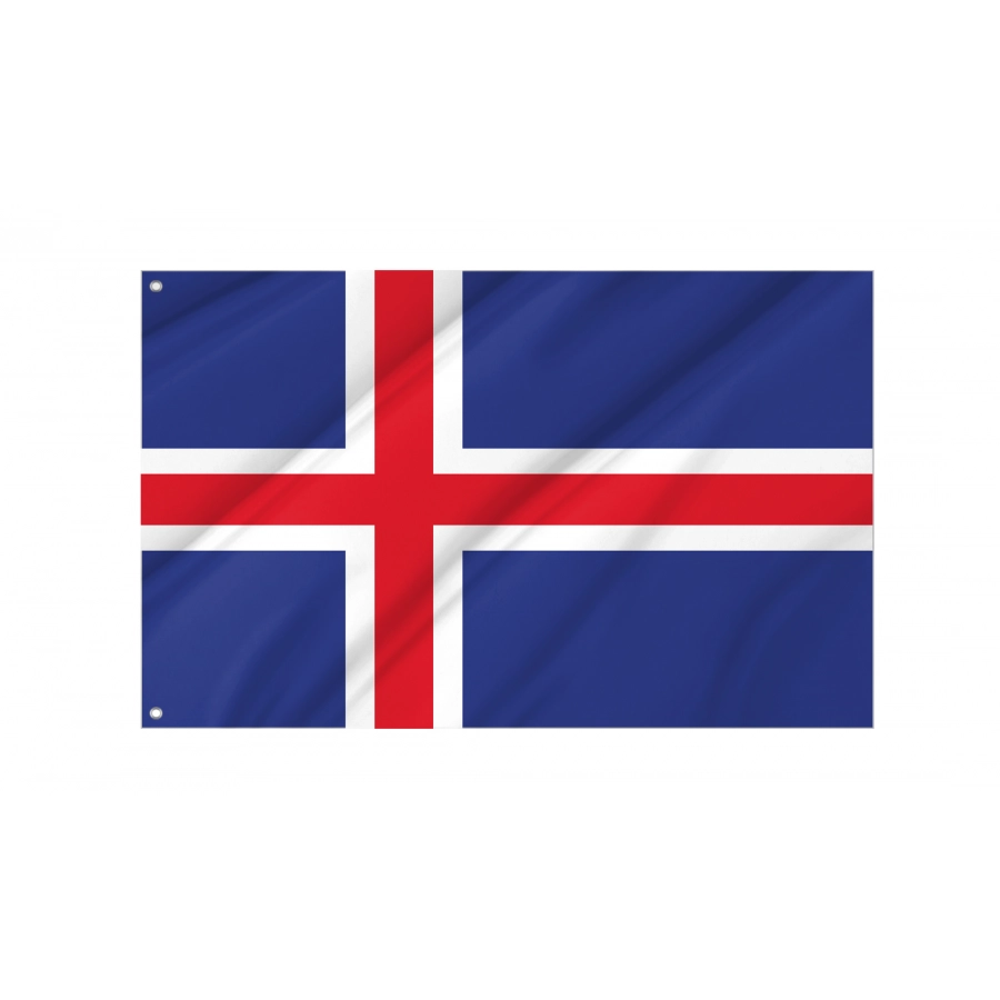 Flag of Iceland, Patriotic Flags, Unique Design Print, Flags for Indoor & Outdoor Use
