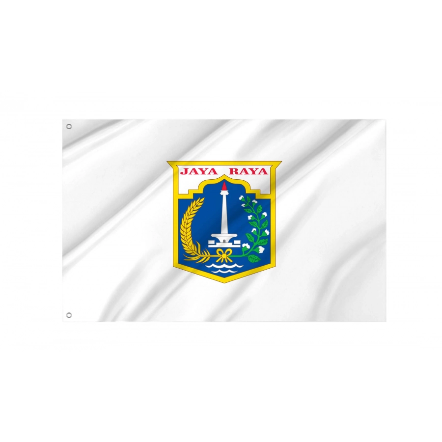 Jakarta  Flag for Indoor & Outdoor Use, IDN02