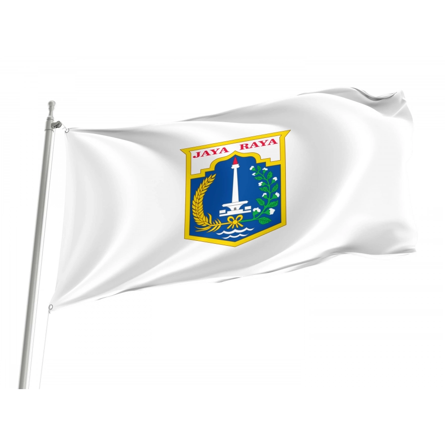 Jakarta  Flag for Indoor & Outdoor Use, IDN02