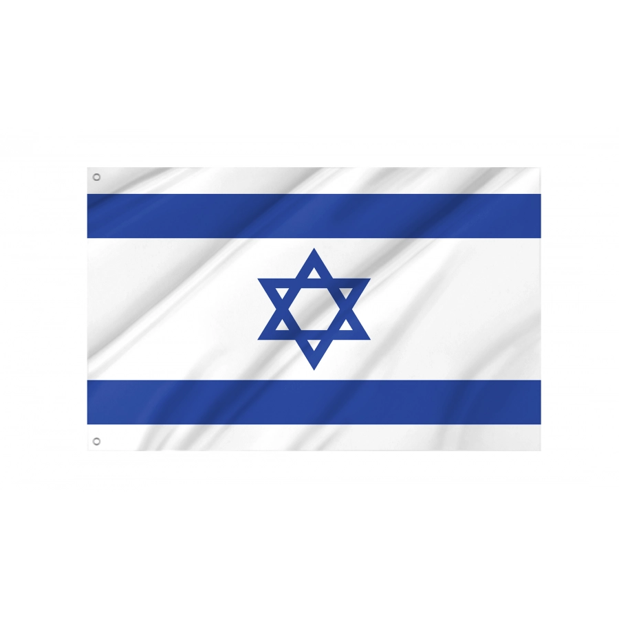 Flag of Israel, Patriotic Flags, Unique Design Print, Flags for Indoor & Outdoor Use
