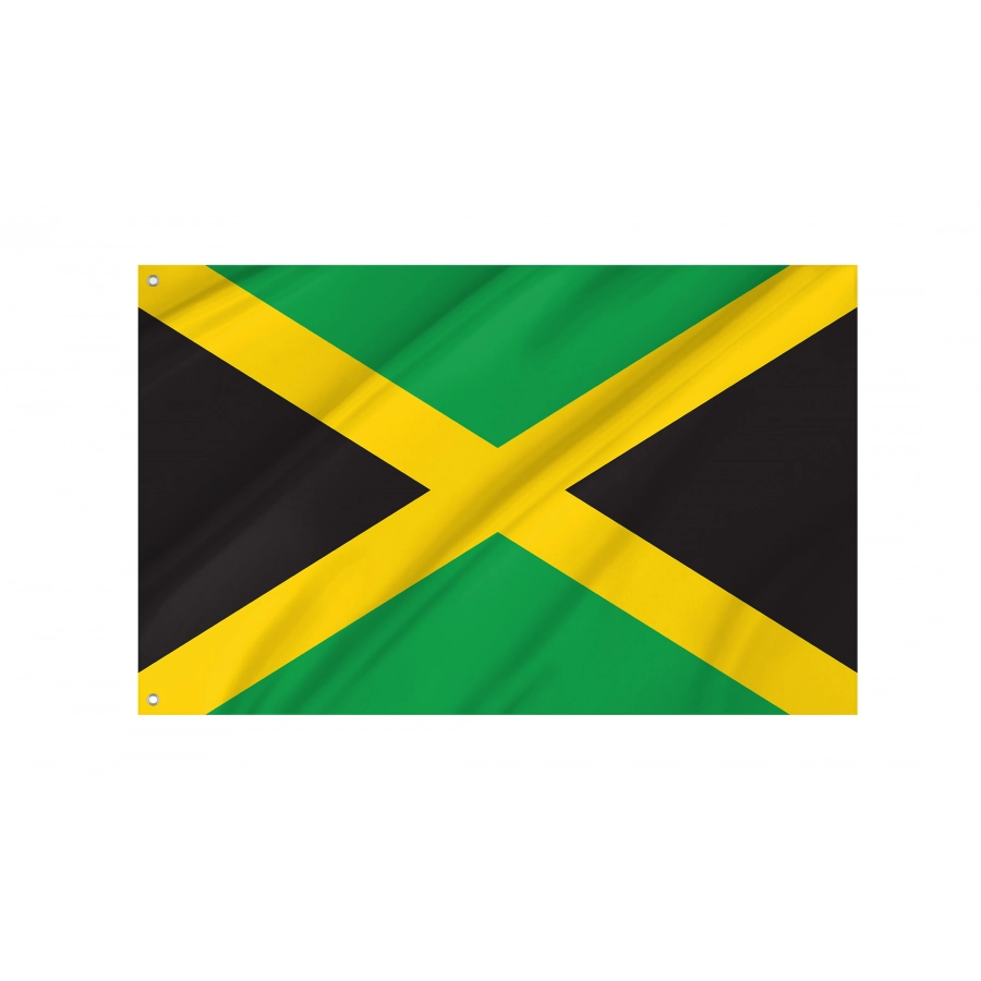 Flag of Jamaica, Patriotic Flags, Unique Design Print, Flags for Indoor & Outdoor Use