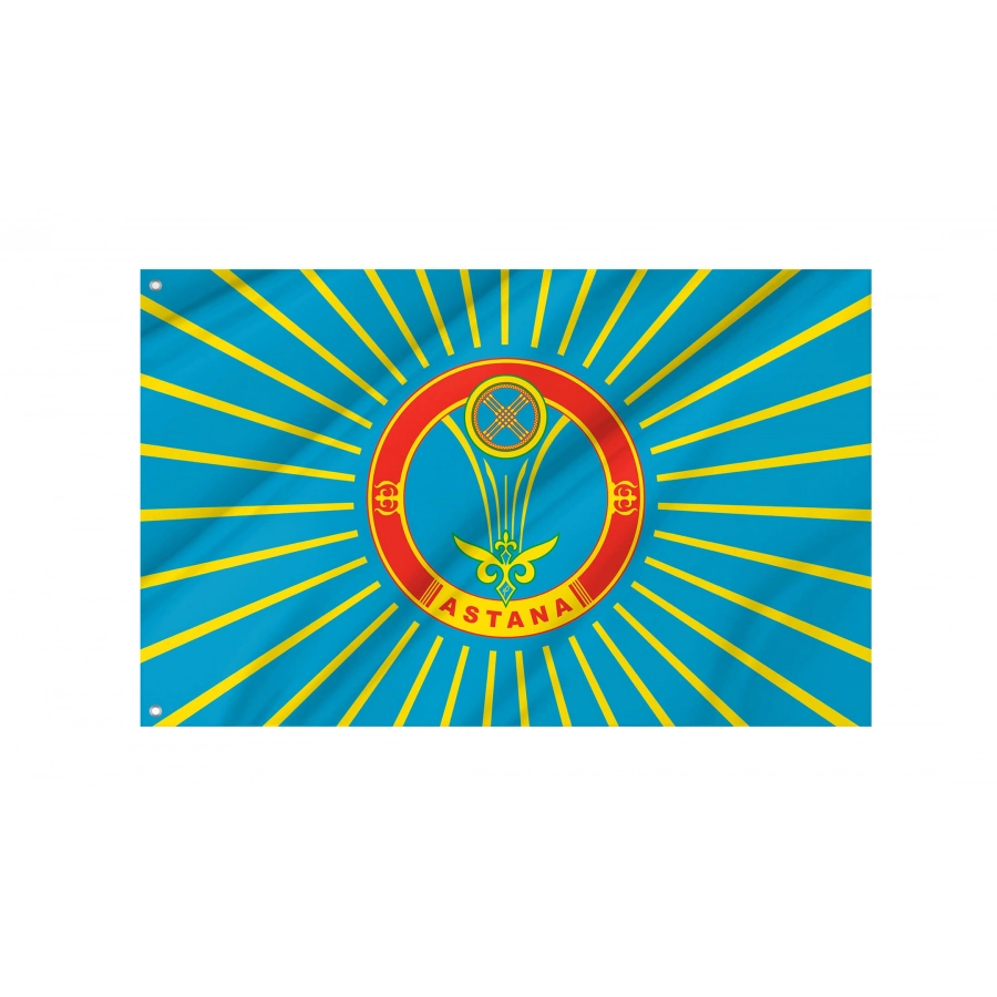Astana Flag for Indoor & Outdoor Use, KAZ02