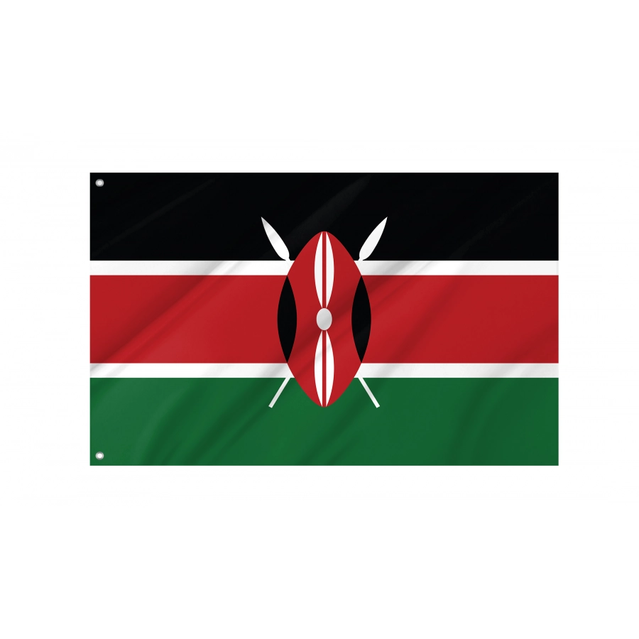 Flag of Kenya, Patriotic Flags, Unique Design Print, Flags for Indoor & Outdoor Use