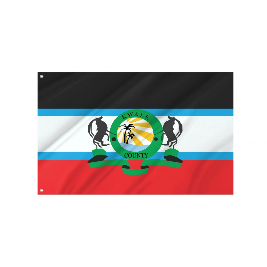 Kwale County Flag for Indoor & Outdoor Use, KEN03