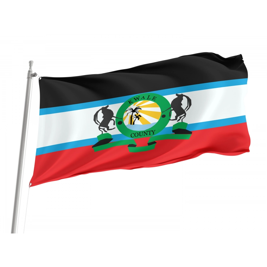 Kwale County Flag for Indoor & Outdoor Use, KEN03