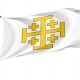 Kingdom of Jerusalem Flag for Indoor & Outdoor Use - Imagine 1
