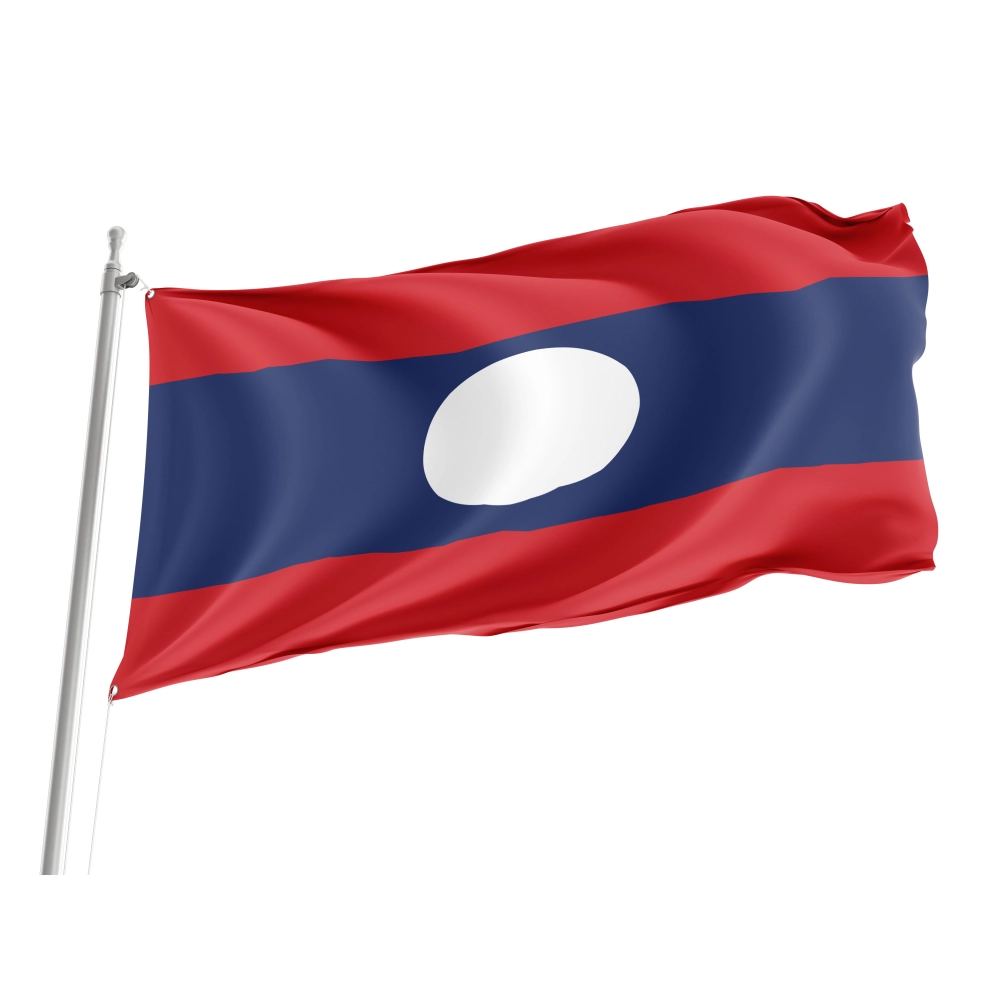 Laos Flag for Indoor & Outdoor Use