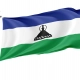 Lesotho Flag for Indoor & Outdoor Use - Imagine 1