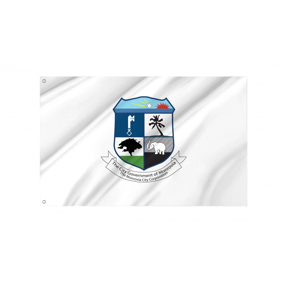 Monrovia Flag for Indoor & Outdoor Use, LBR02