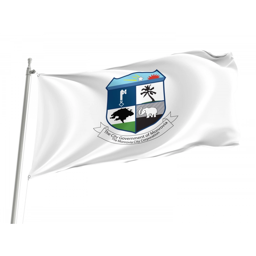Monrovia Flag for Indoor & Outdoor Use, LBR02
