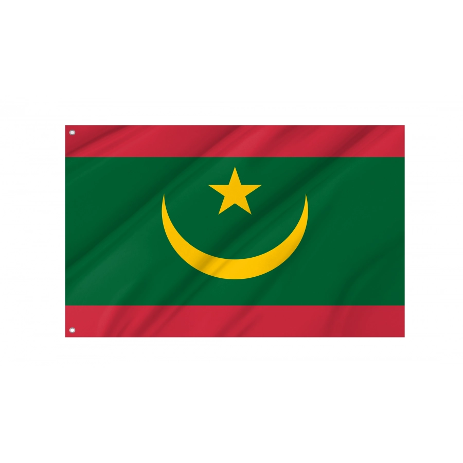 Flag of Mauritania, Patriotic Flags, Unique Design Print, Flags for Indoor & Outdoor Use