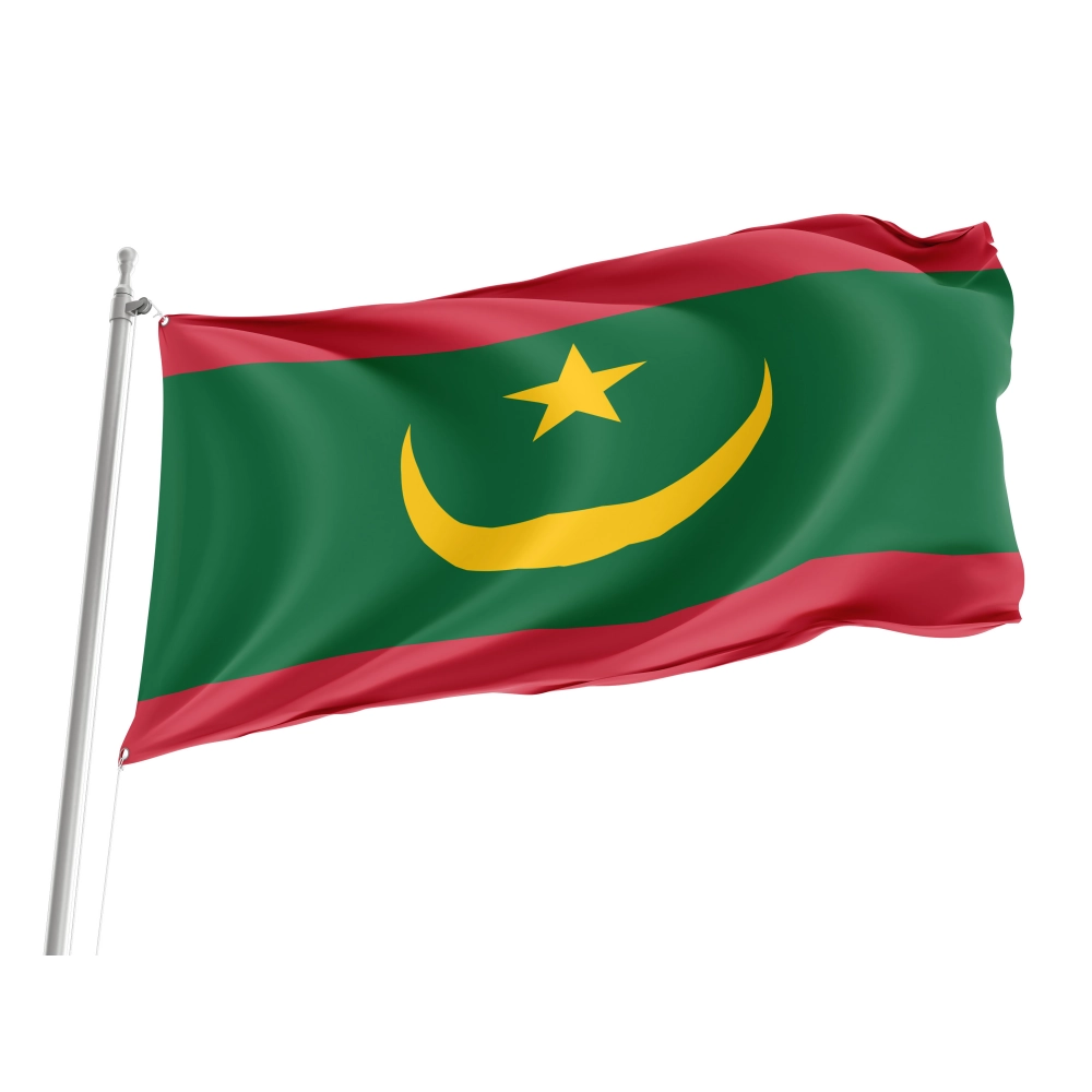 Mauritania Flag for Indoor & Outdoor Use
