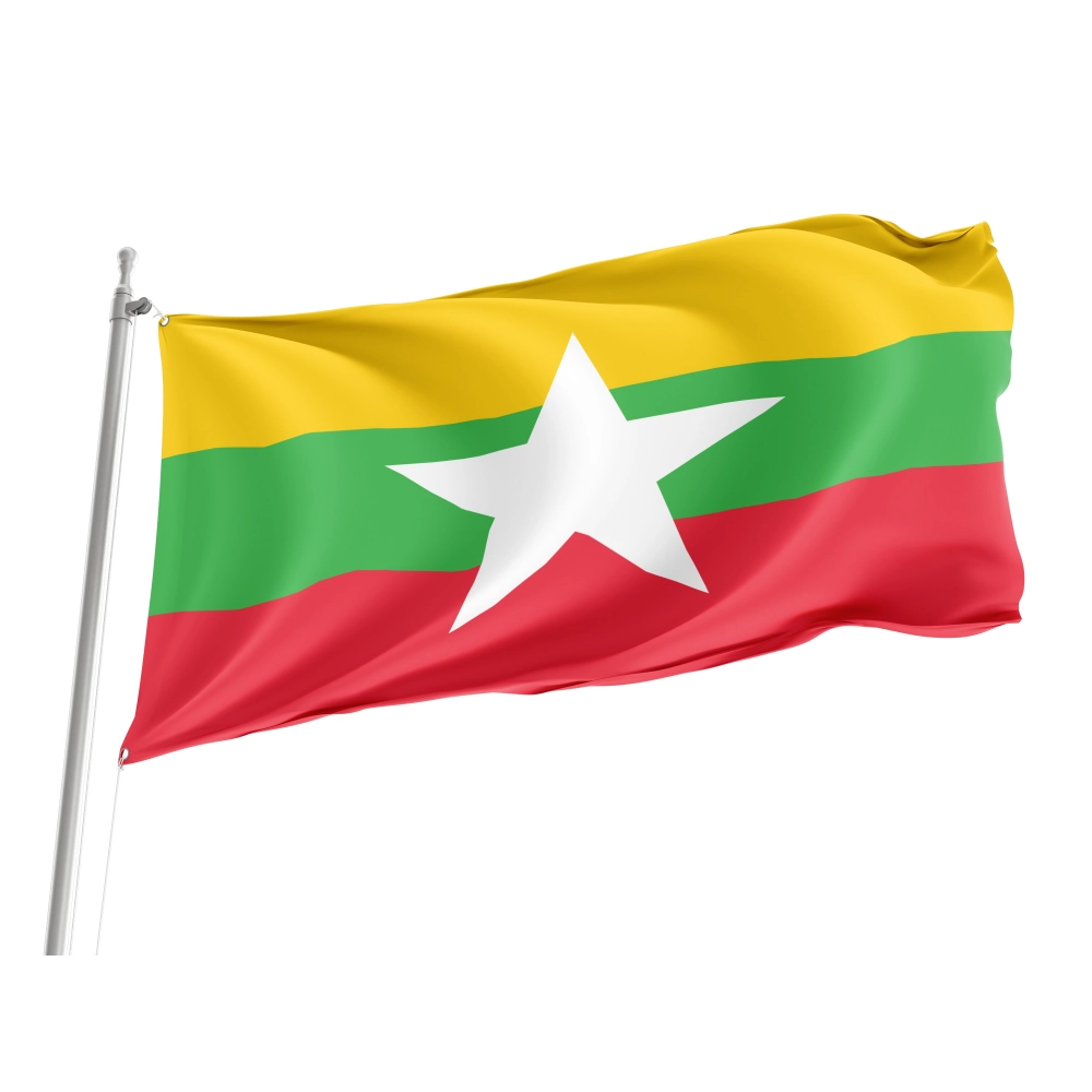Myanmar Flag for Indoor & Outdoor Use Myanmar Flag for Indoor & Outdoor Use