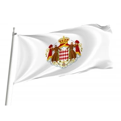 Monaco State White Flag for Indoor & Outdoor Use