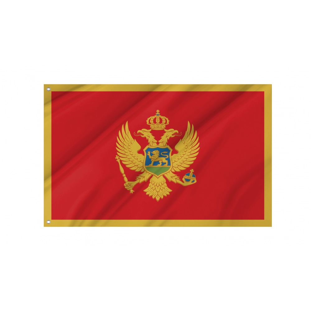 Montenegro Flag for Indoor & Outdoor Use Montenegro Flag for Indoor & Outdoor Use